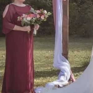 Bridesmaid Wine Dress